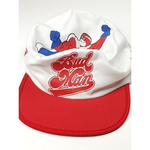 Vintage Budweiser Beer Bud Man Dauntless Defender of Quality Painters Hat‎ Cap - Picture 3 of 8